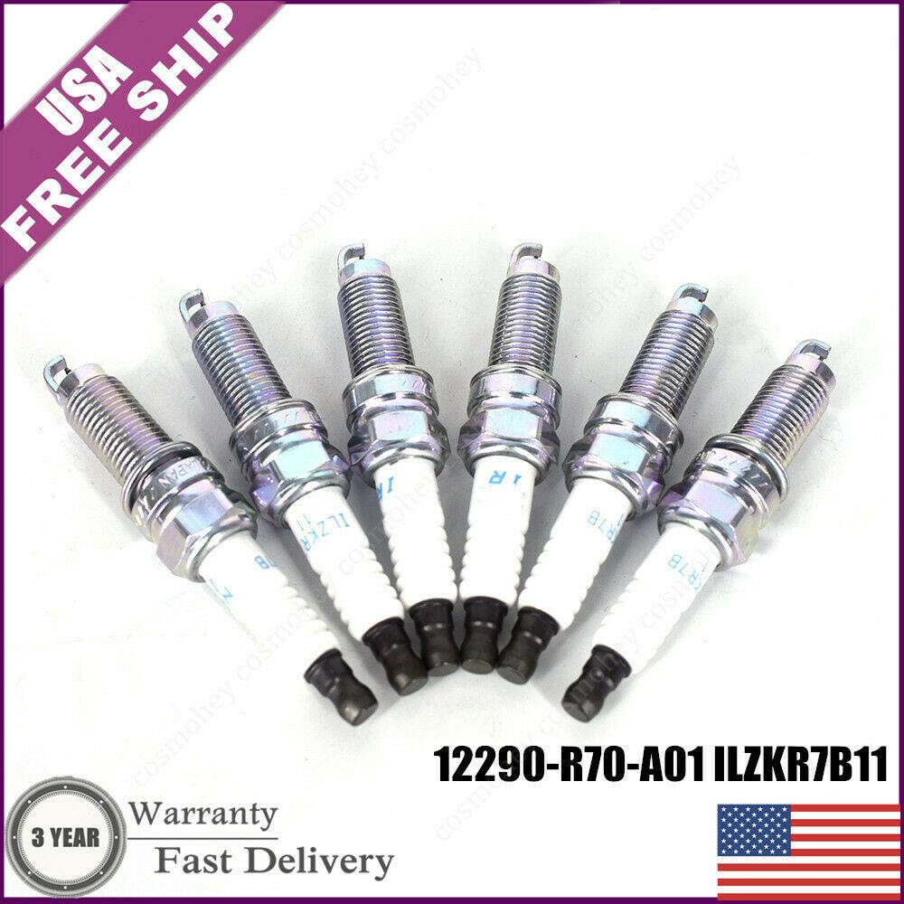 6pc OEM spark plugs for Honda and Acura vehicles 2008-2020 models