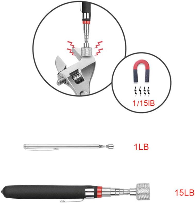 3-Pack Telescoping Magnetic Pickup Tools Set with Strong Magnet