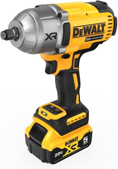 20V Cordless impact wrench kit with 1/2" hog ring, 4-speed control, and high torque for efficient work.