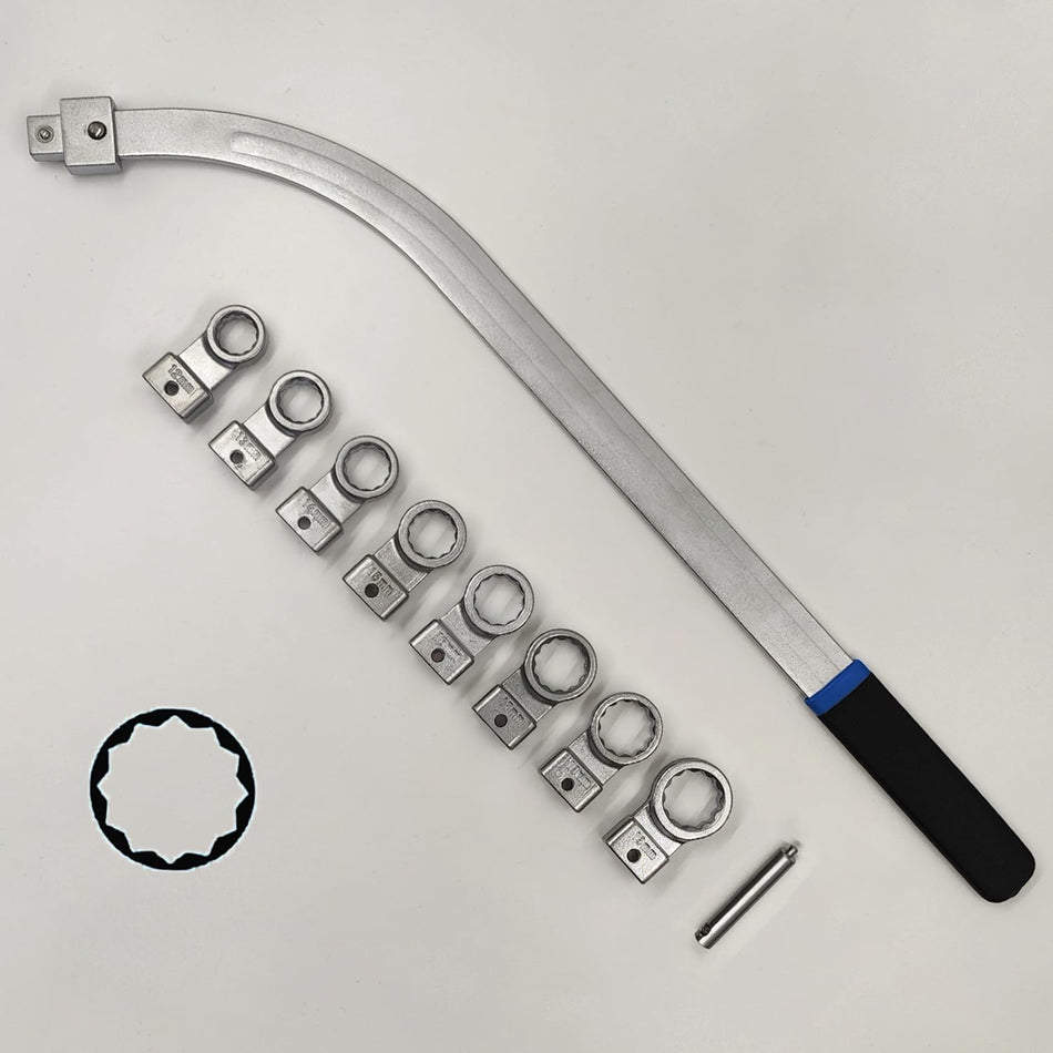 15-Piece Professional Belt Tensioner Tool Kit for Serpentine and Timing Belts
