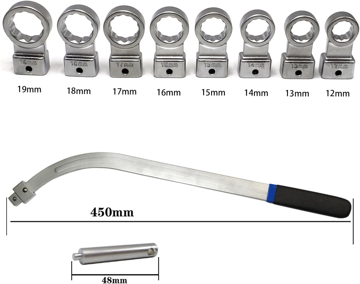 15-Piece Professional Belt Tensioner Tool Kit for Serpentine and Timing Belts