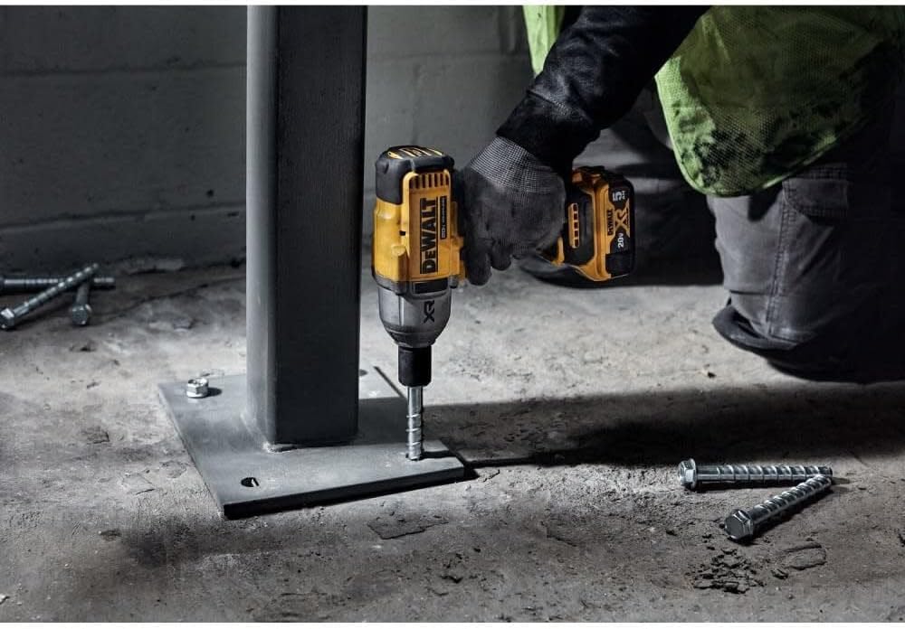 20V Cordless impact wrench kit with 1/2" hog ring, 4-speed control, and high torque for efficient work.