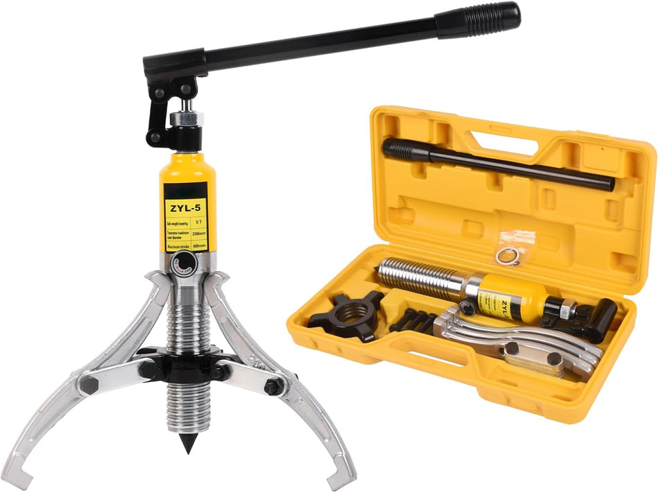 5-Ton Hydraulic Gear Puller with 2/3 Jaw for Bearing and Hub Removal