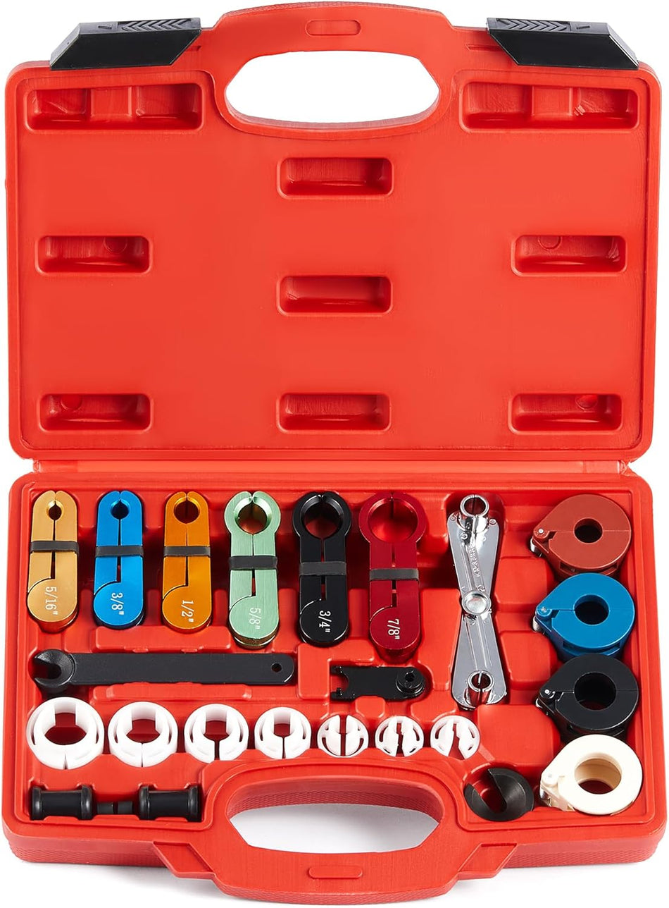 25-Piece Quick Disconnect Tool Set for Fuel, A/C & Transmission Lines