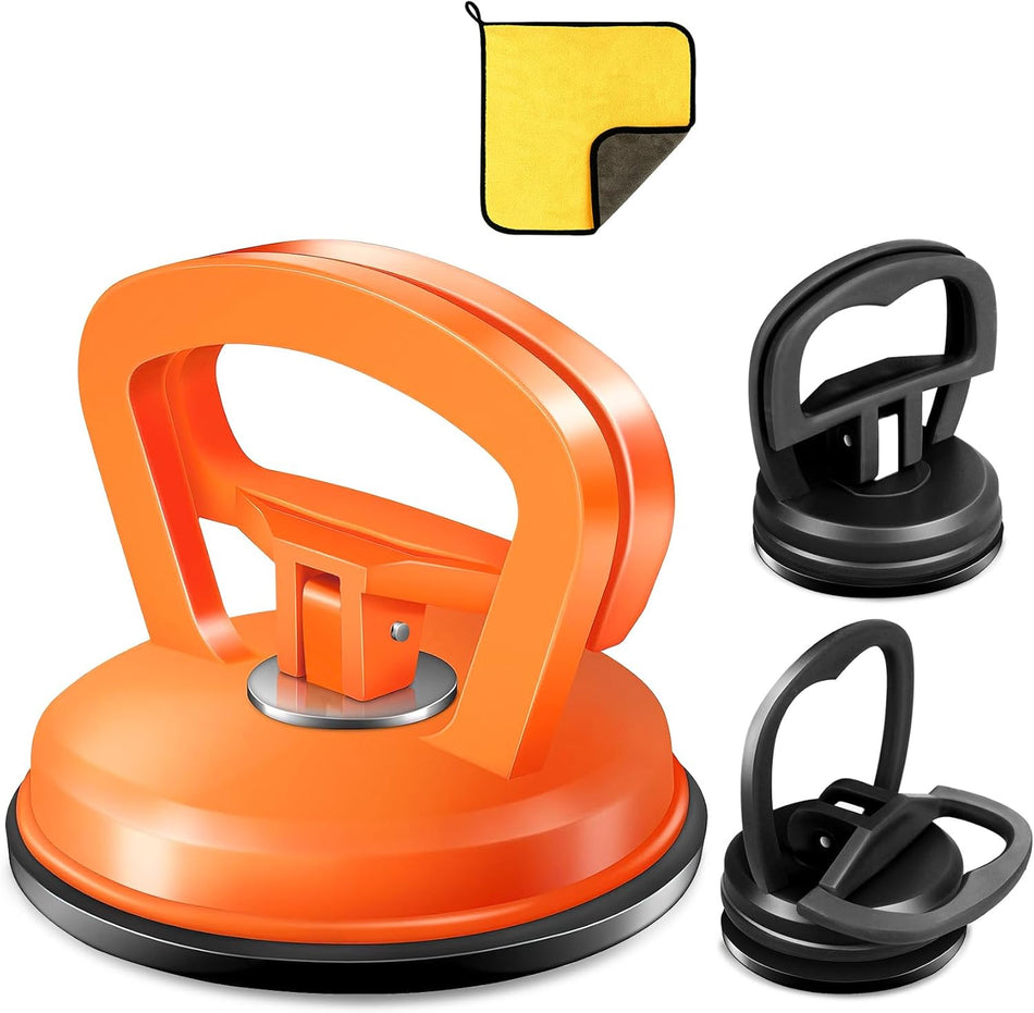 3-Piece Car Dent Puller Kit for Paintless Dent Removal with Suction Cups