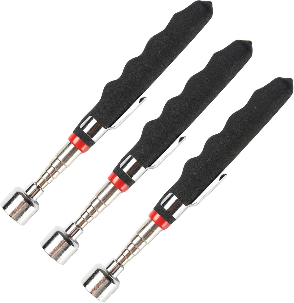 31" Telescoping Magnetic Pickup Tool with 20lb Grip for Hard-to-Reach Areas