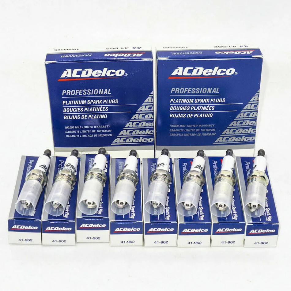 ACDelco Platinum Spark Plugs 8-Pack for Chevrolet Buick GMC 1999-2017