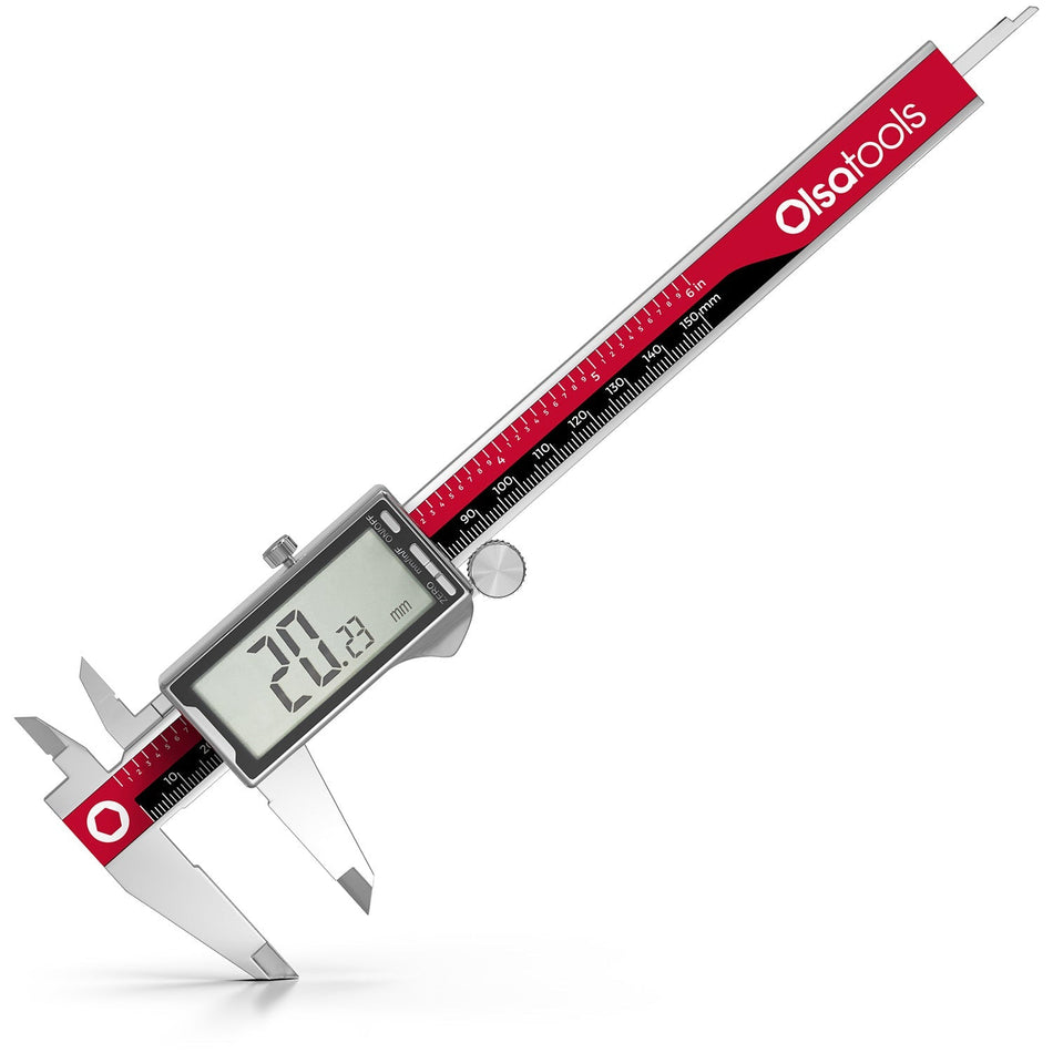 6-inch digital caliper with LCD display for precision measurements