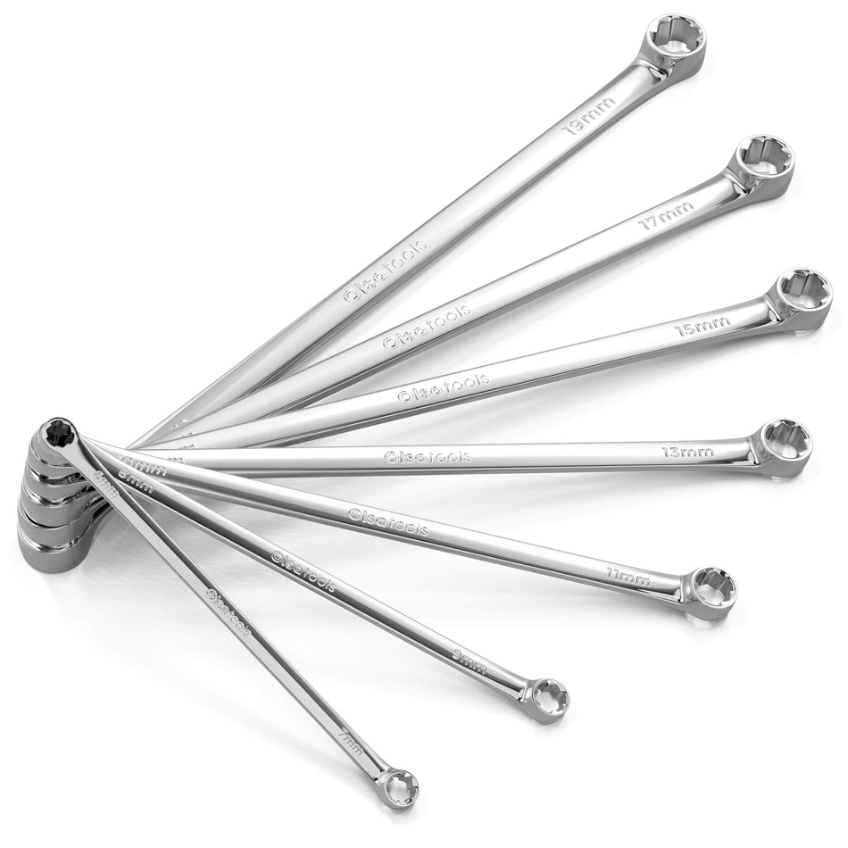 7-piece metric offset bolt extractor wrench set