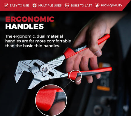 10-inch adjustable pliers wrench with smooth non-marring jaws