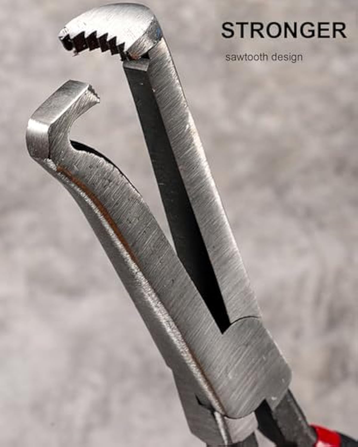 Automotive electrical connector removal pliers with alloy steel jaws