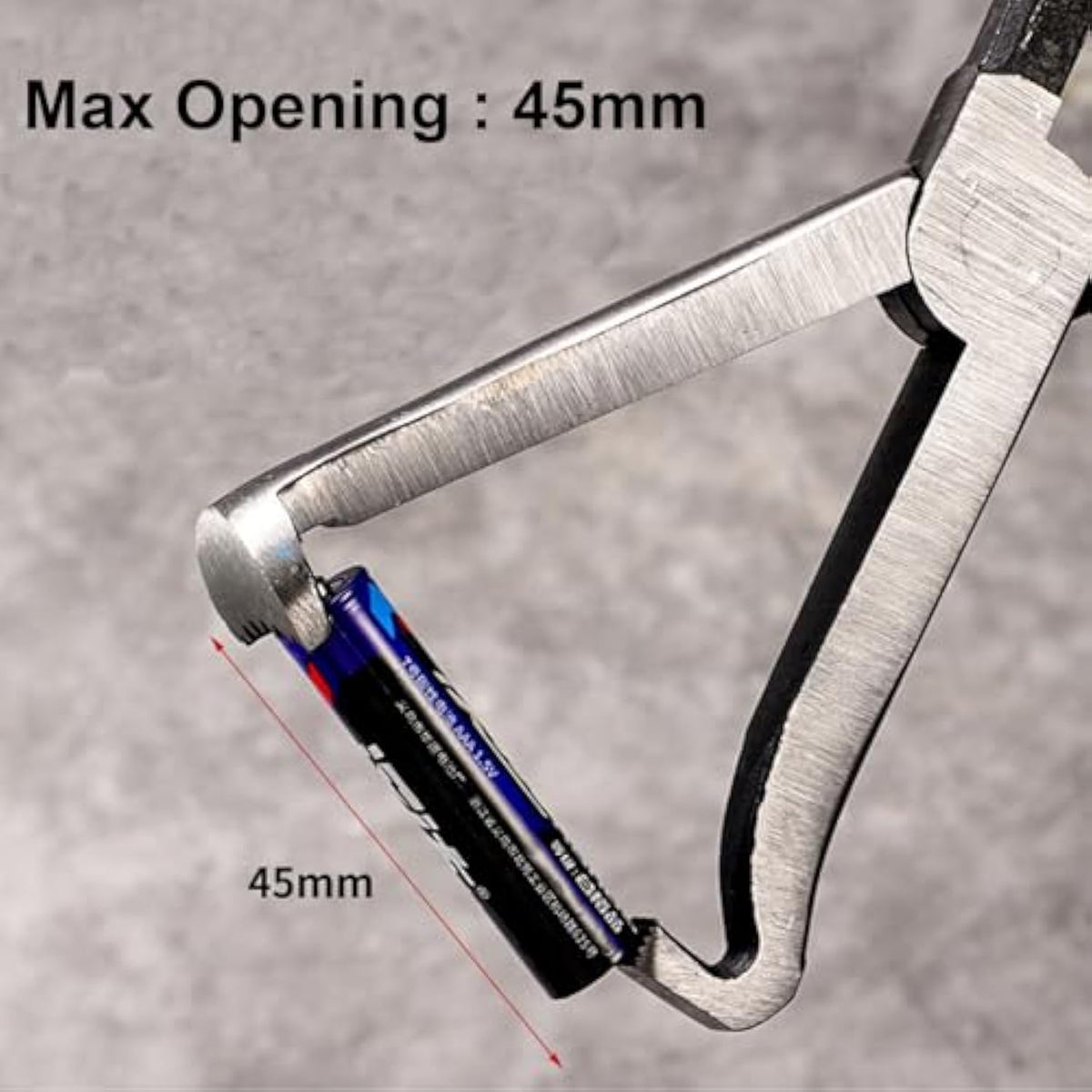 Automotive electrical connector removal pliers with alloy steel jaws