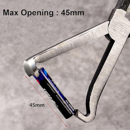 Automotive electrical connector removal pliers with alloy steel jaws