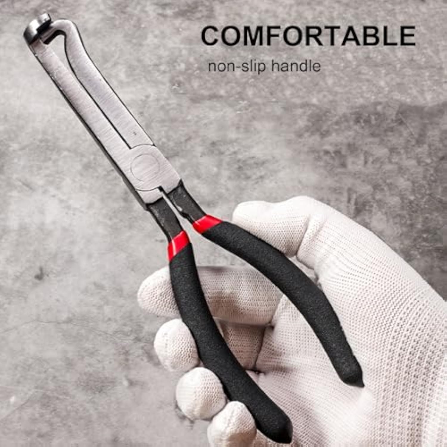Automotive electrical connector removal pliers with alloy steel jaws